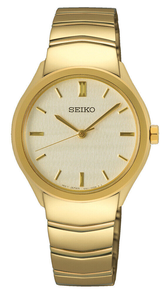 Seiko 3 hand quartz women's watch SUR552P1