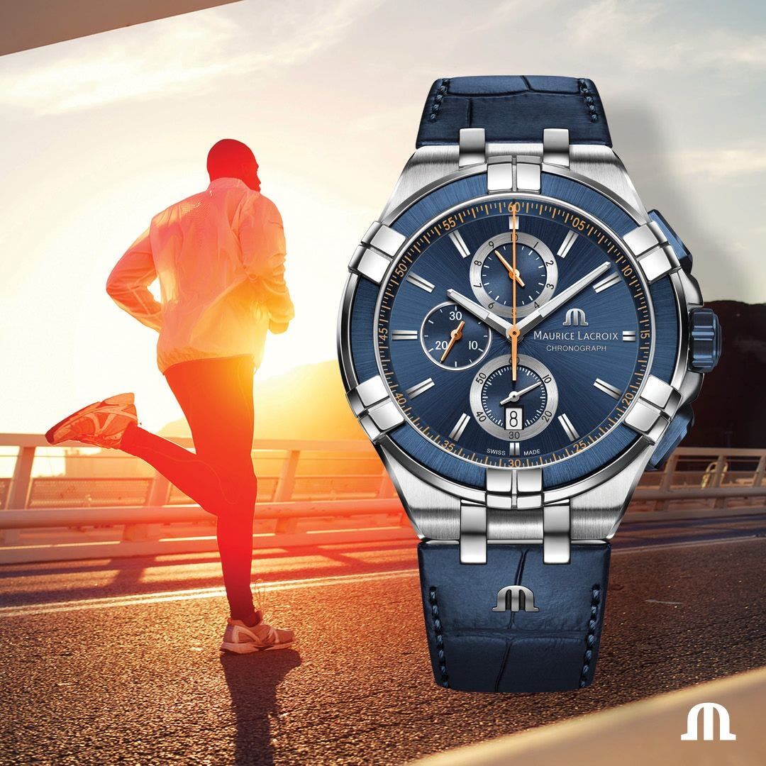 novelties_02_1080x1080_ Maurice Lacroix Aikon Chronograph Date Men's Watch AI1018-SS001-432-4