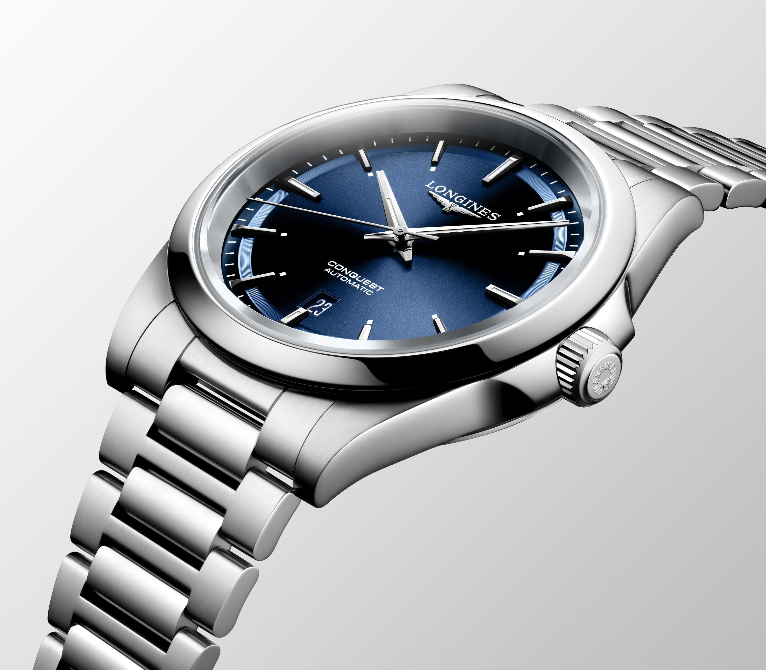 Longines Conquest Herrenuhr blau 41mm L3.830.4.92.6