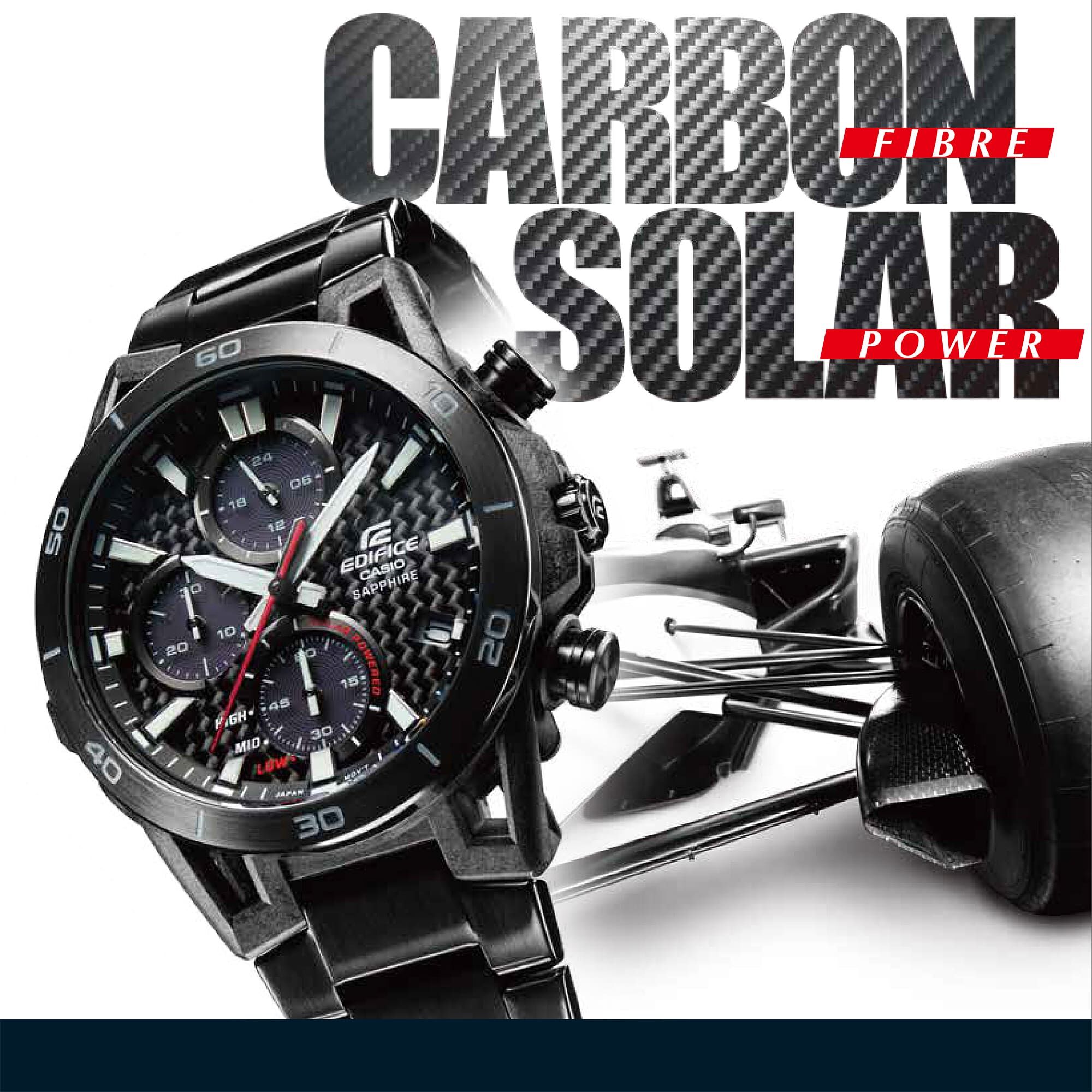 Casio EDIFICE SOSPENSIONE Carbon Solar Herrenuhr EFS-S640DC-1AVUEF