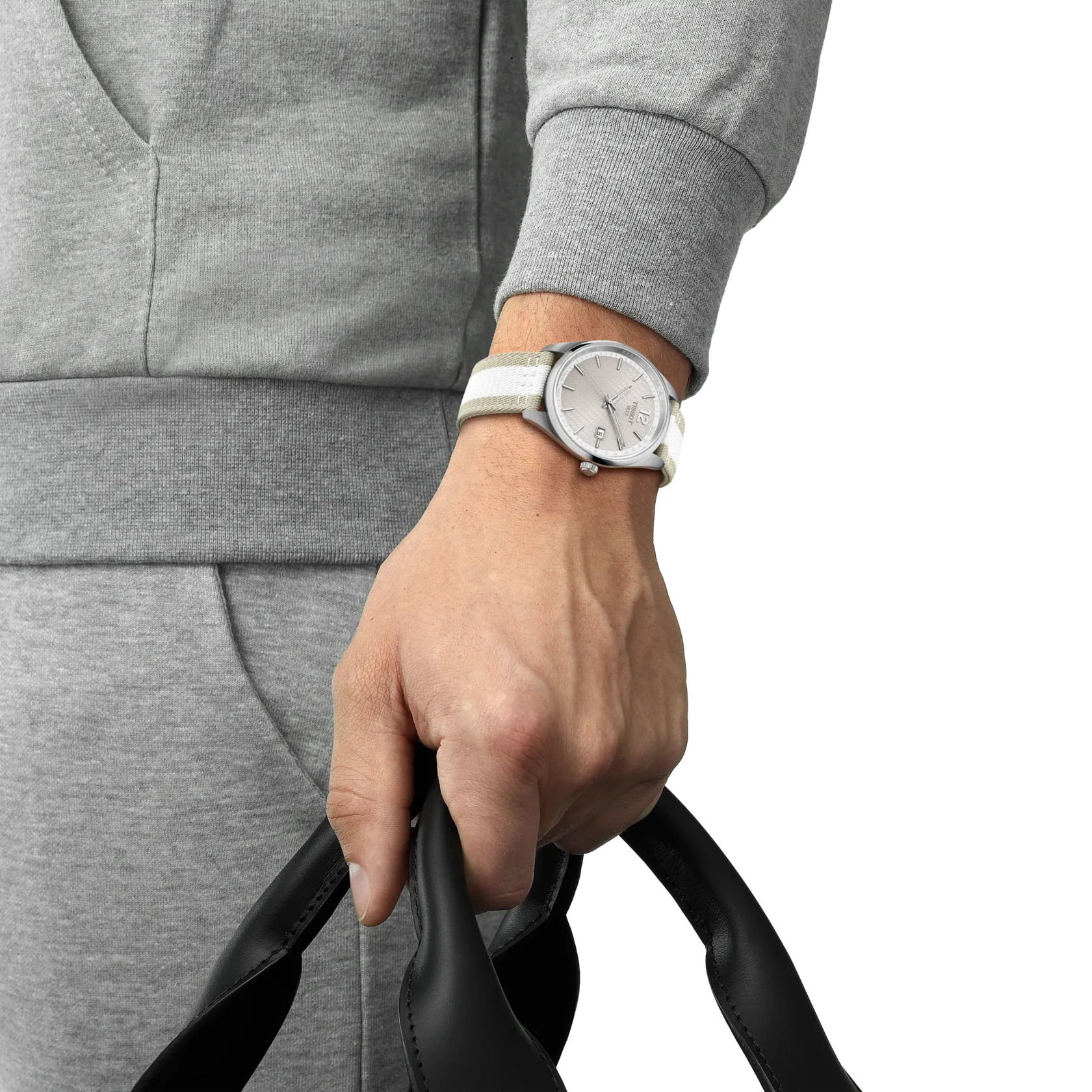 Tissot PR 100 40mm Textilband mit Dornschließe, Quarzwerk Herrenuhr T150.410.17.037.00