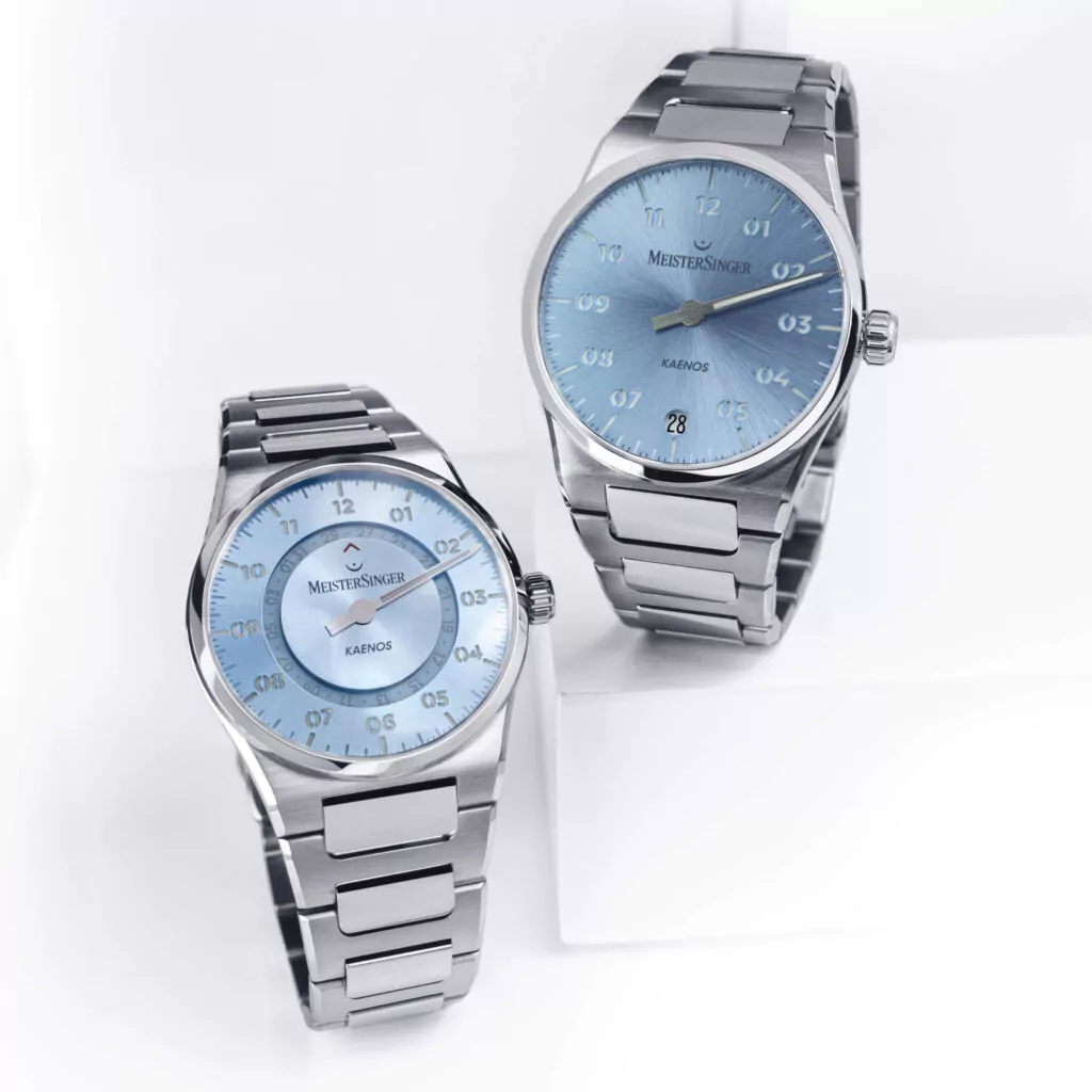 Meister Singer Kaenos, sunburst ice blue, automatic men's watch KS914 Meister Singer Kaenos, sunburst ice blue, automatic men's watch KS914