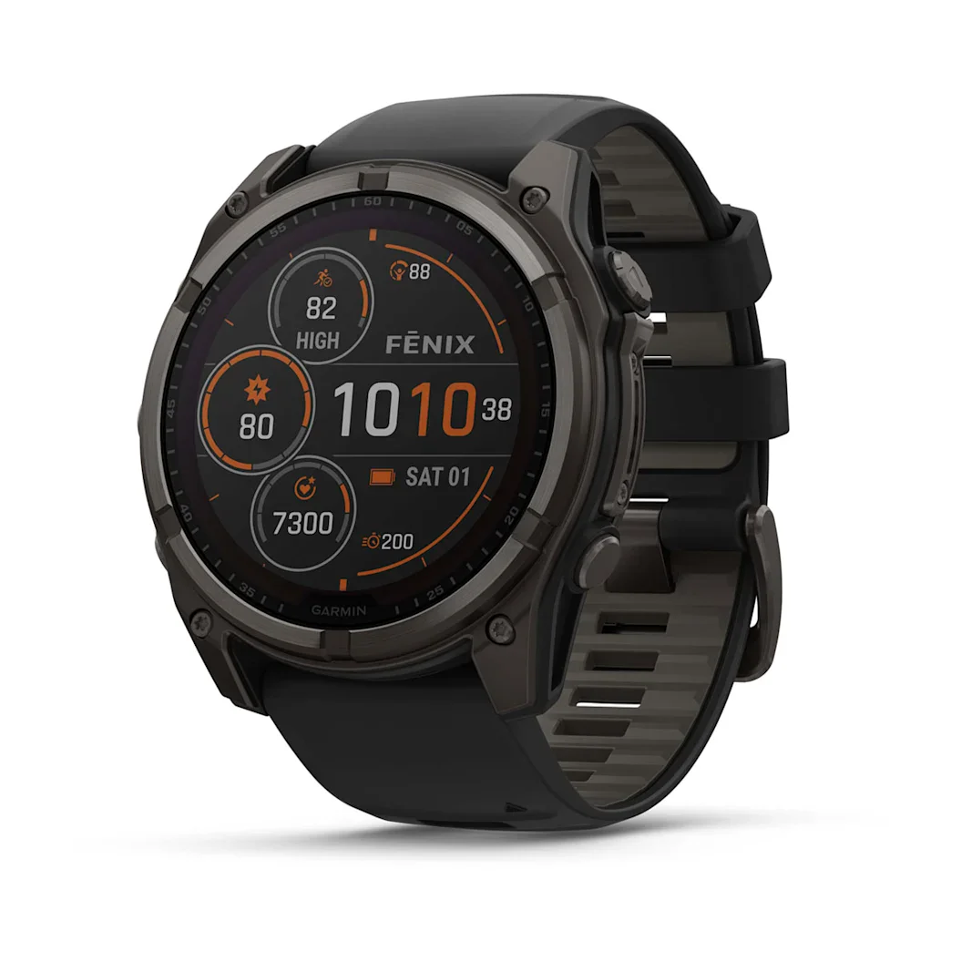 Garmin fēnix® 8 - 51 mm Solar Sapphire Graphit/Carbongrau Titan DLC 010-02907-11