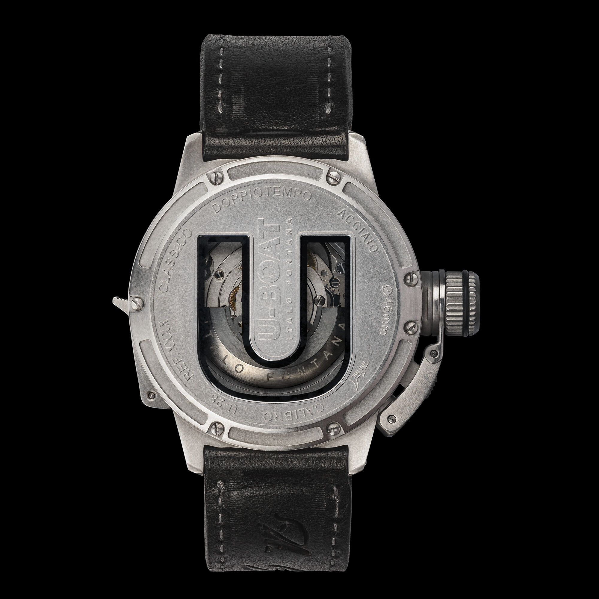 9099back U-BOAT men's watch DOPPIOTEMPO AUTO SS 9099