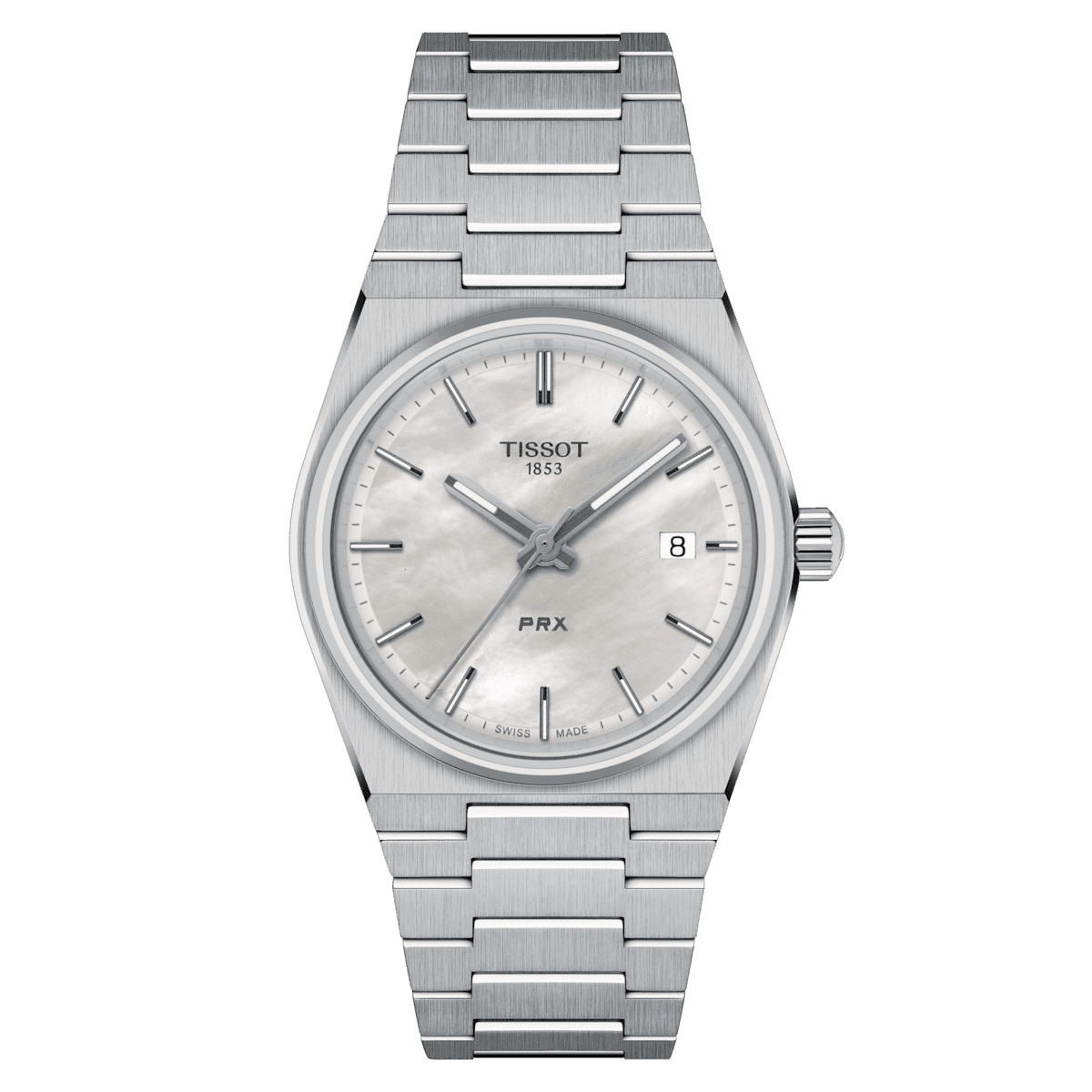 T137-210-11-111-00_1 Tissot PRX Mother of Pearl 35MM Unisex Watch T137.210.11.111.00