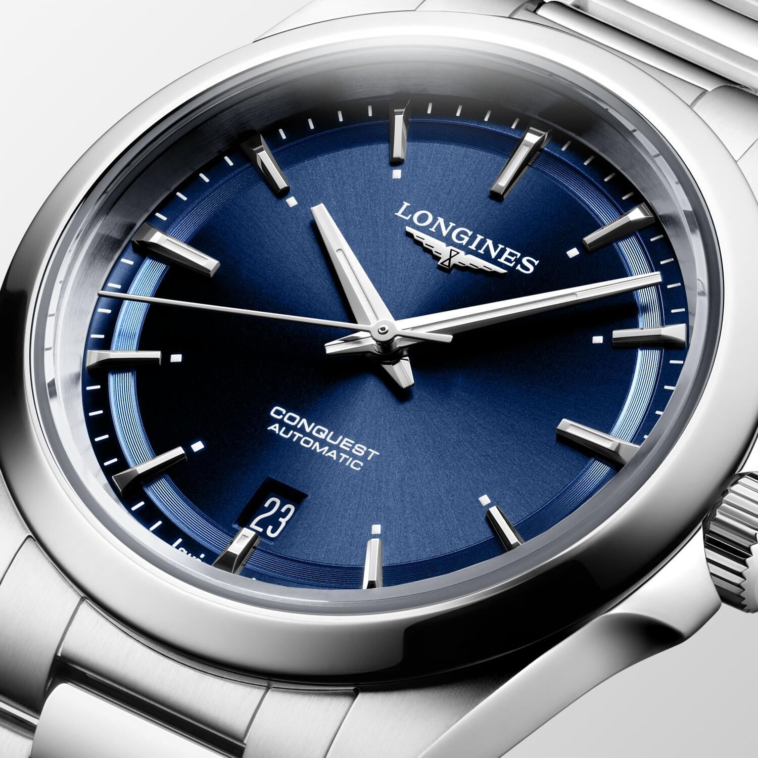 Longines Conquest 38mm blau Herrenuhr L3.720.4.92.6