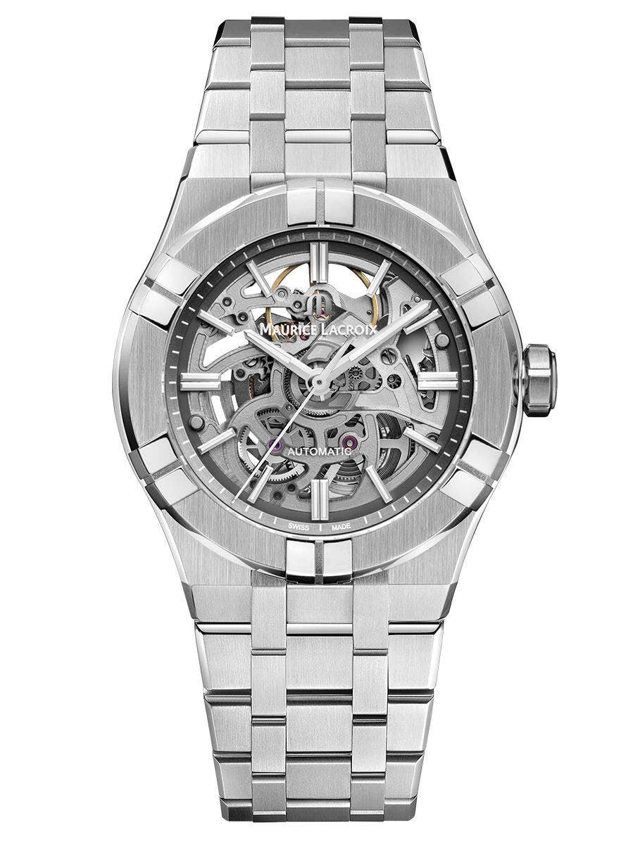 ai6007_ss002_030_1 Maurice Lacroix Aikon Skeleton Men's Watch AI6007-SS002-030-1