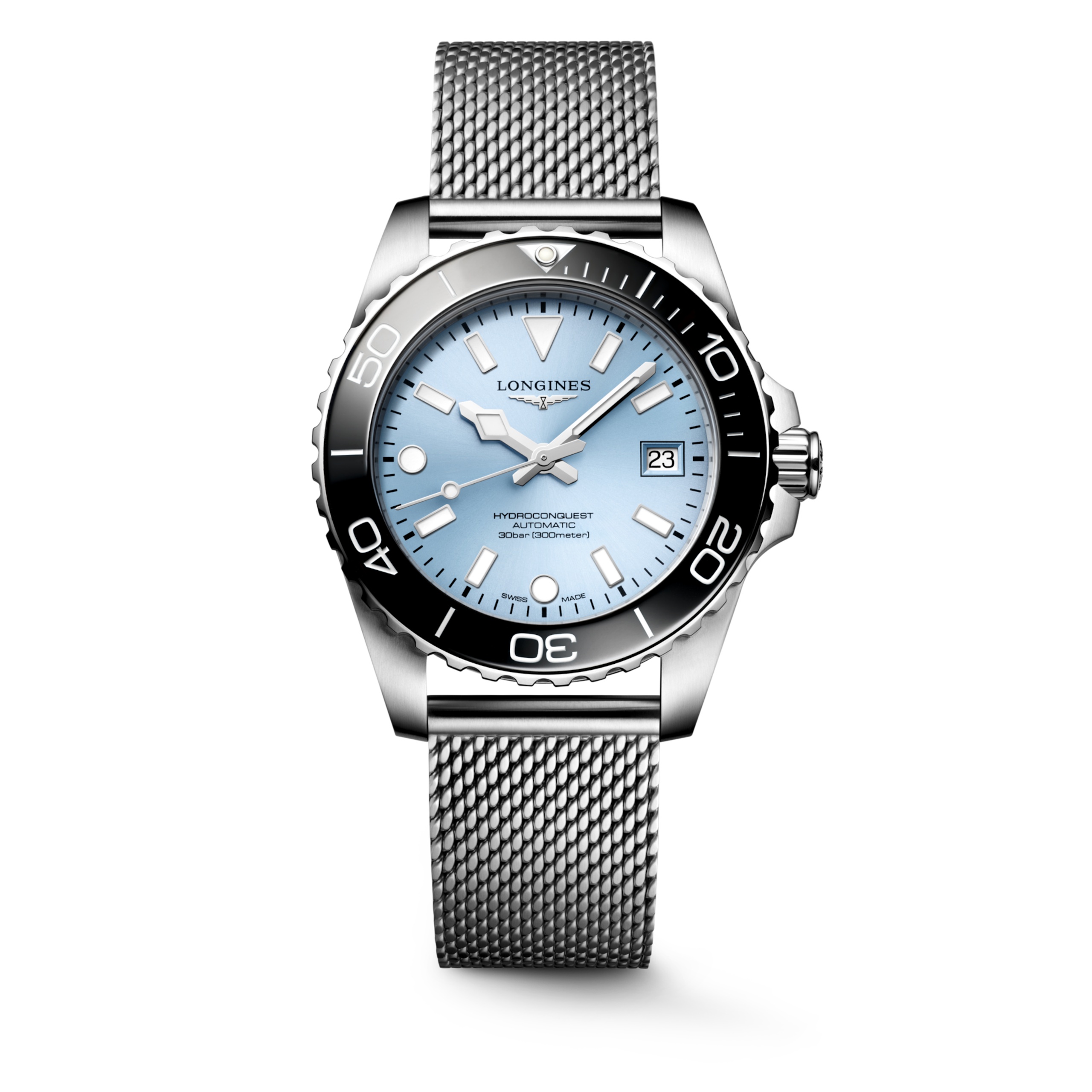 Longines Hydroconquest frostblau 39mm Herrenuhr L3.779.4.99.6