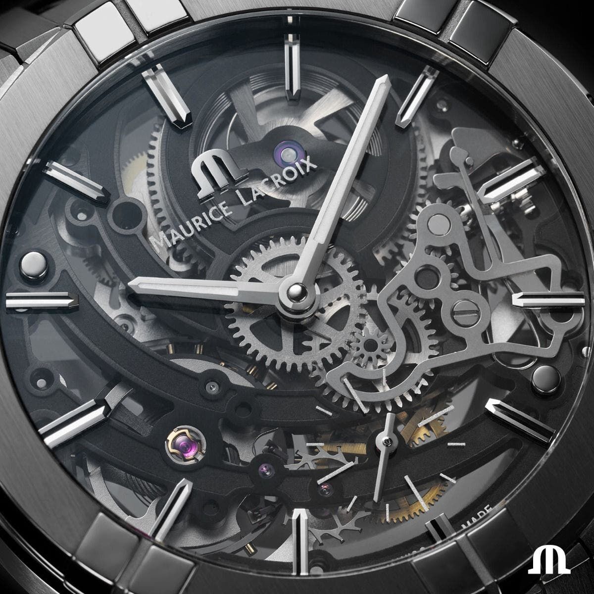 Maurice Lacroix Aikon Skeleton Herrenuhr AI6028-SS001-030-1