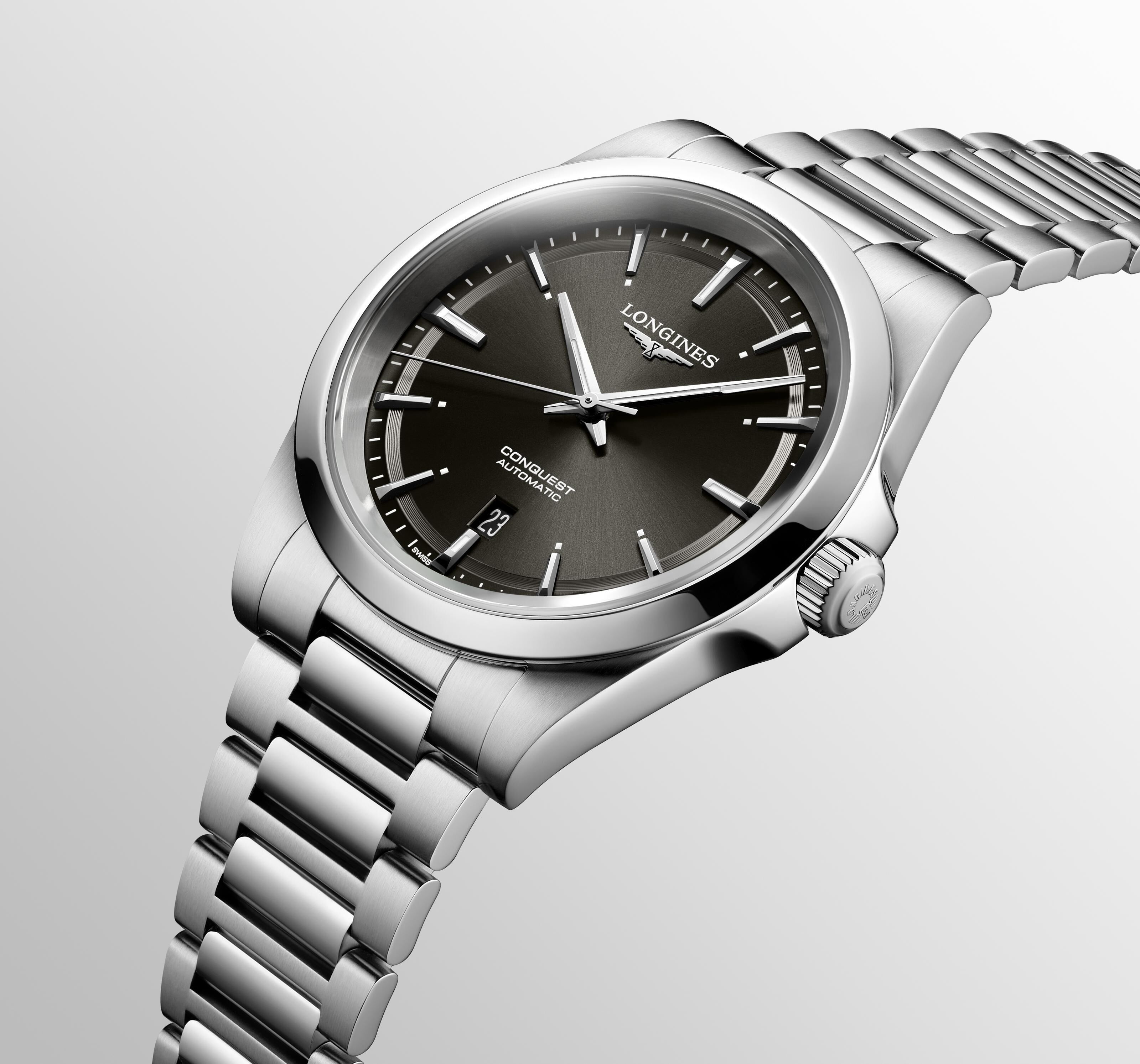 Longines Conquest 41mm schwarz Herrenuhr L3.830.4.52.6