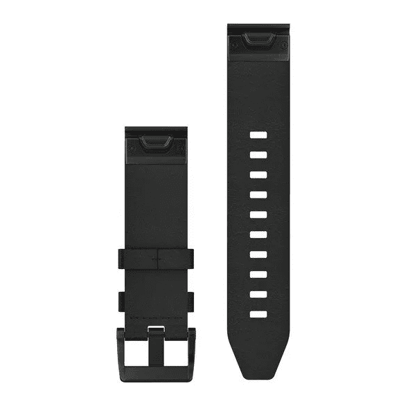 Garmin Epix replacement bracelet leather QuickFit black 010-12740-01