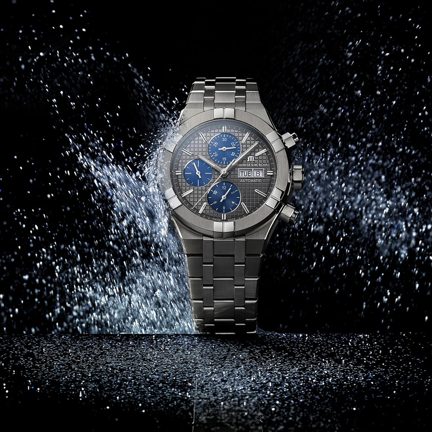 Maurice Lacroix Aikon Chronograph Day Date Men's Watch AI6038-TT032-330-1 Maurice Lacroix Aikon Chronograph Day Date Men's Watch AI6038-TT032-330-1