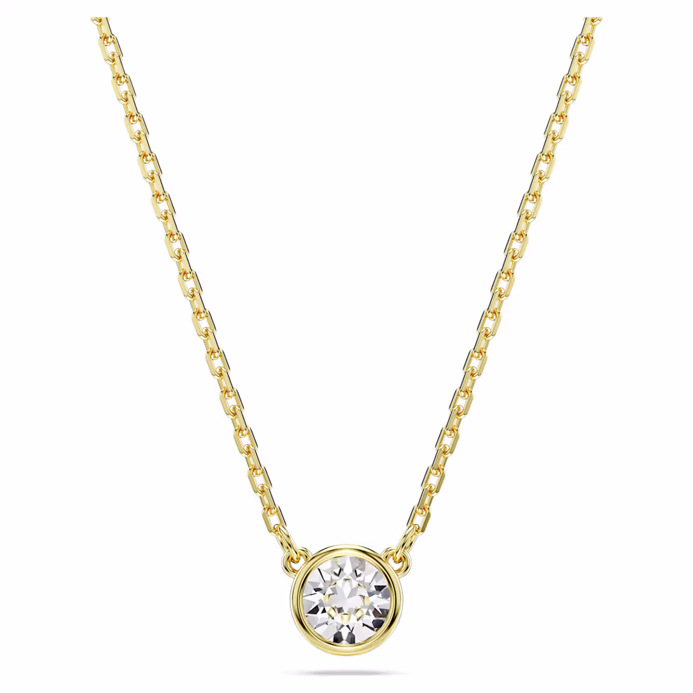 Swarovski  Imber Anhänger Rundschliff, Weiß, 18k vergoldet