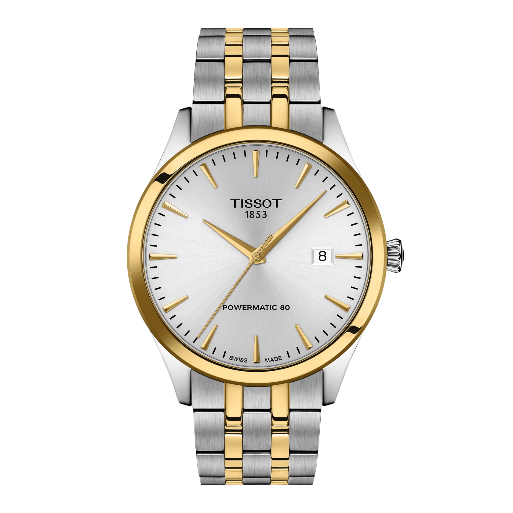 Tissot Classic Dream Powermatic 80, Silver Gold Men's Watch T158.407.22.031.00