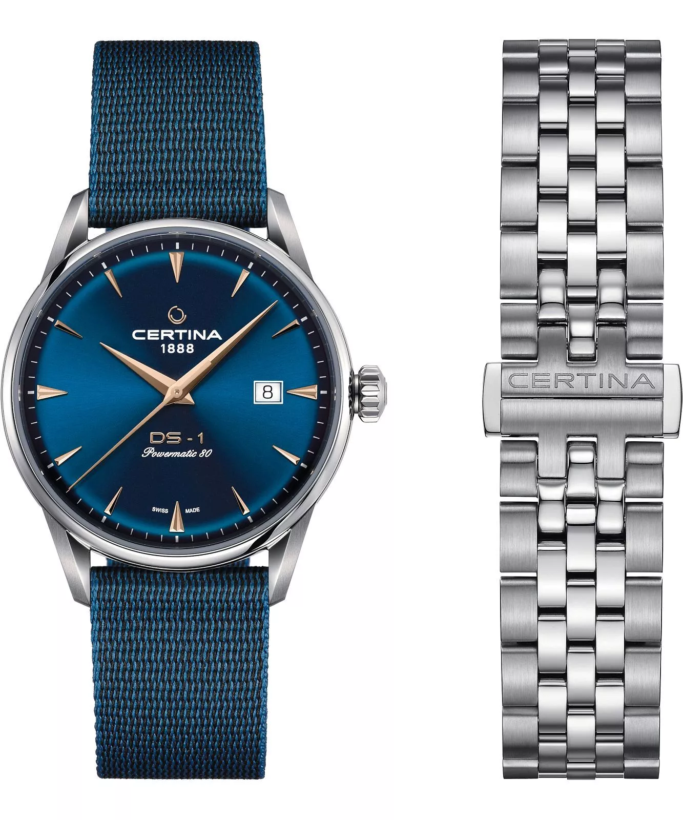 zegarek-meski-certina-urban-ds-1-c029-807-11-041-02 Certina DS-1 Automatik Herrenuhr inklusive Ersatzarmband C029.807.11.041.02