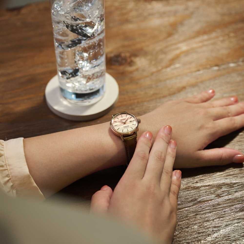 4Automatikuhr-Presage-Cocktail-Tokyo-Magic-Limited-Edition Seiko Presage Automatik Cocktail Time Damenuhr Limited Edition SRE014J1