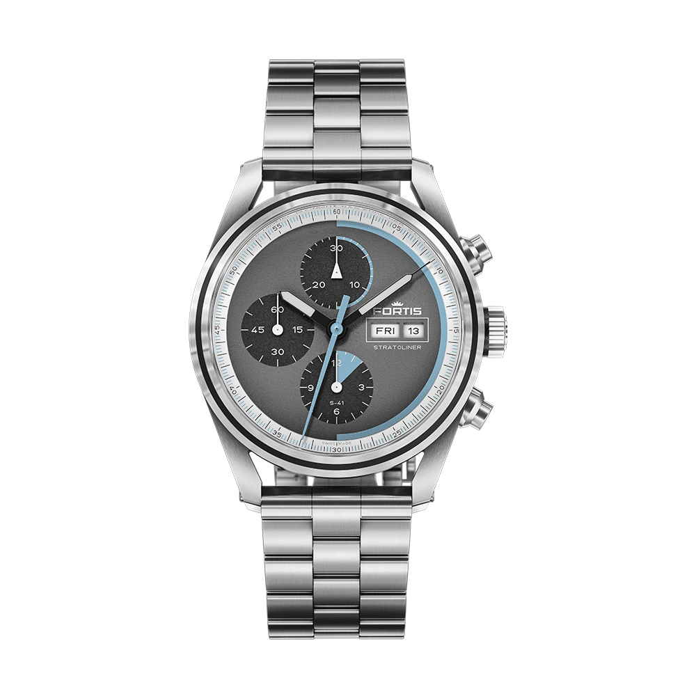 S-41_Cosmic-Gray_BB Fortis Stratoliner S-41 Cosmic Gray Men's Watch F2340008