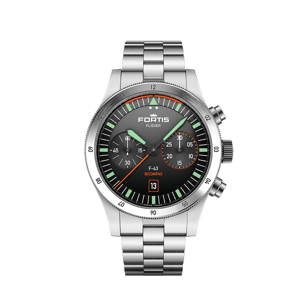 Fortis FLIEGER F-43 Bicompax Original Men's Watch F4240004