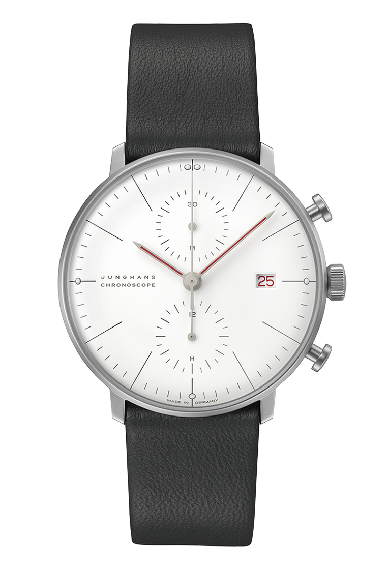 Bauhaus Junghans Armbanduhr Junghans Max Bill Chronoscope Bauhaus