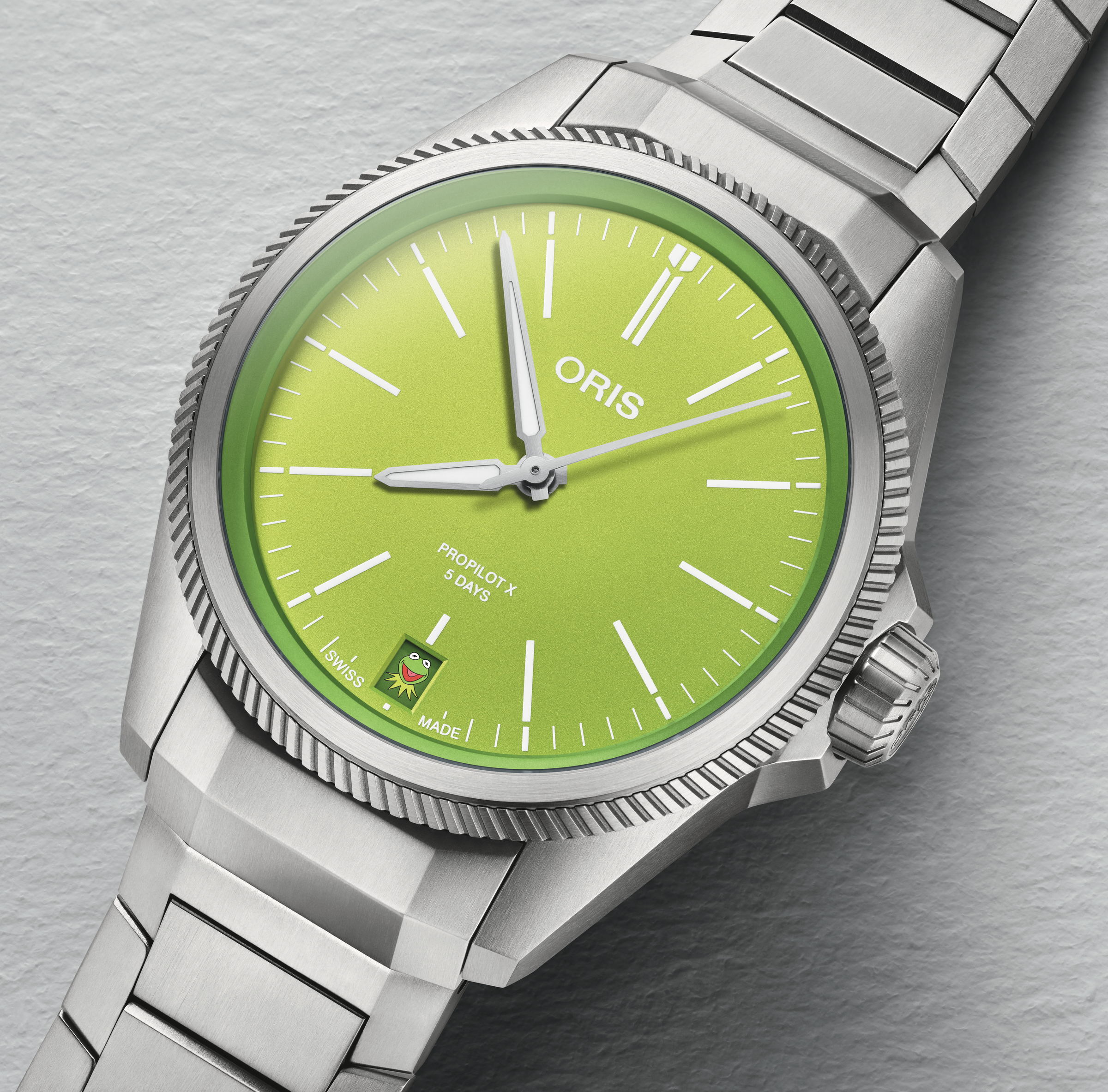 Oris Propilot X Kermit Edition unisex watch , 01 400 7778 7157 Oris Propilot X Kermit Edition unisex watch , 01 400 7778 7157