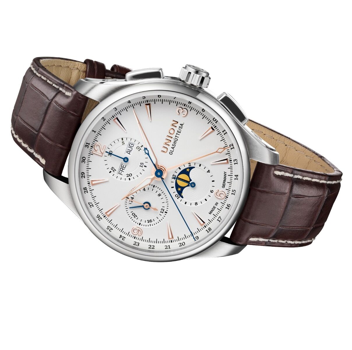 Union Glashütte Belisar Chronograph Moon Phase Men's Watch D014.425.16.017.01