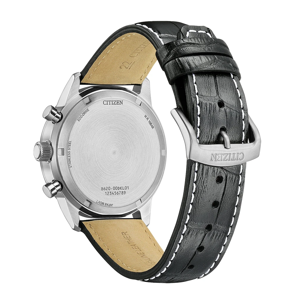 Citizen Eco-Drive Classic Chronograph, Leder Grün, 42mm Herrenuhr CA4720-01X