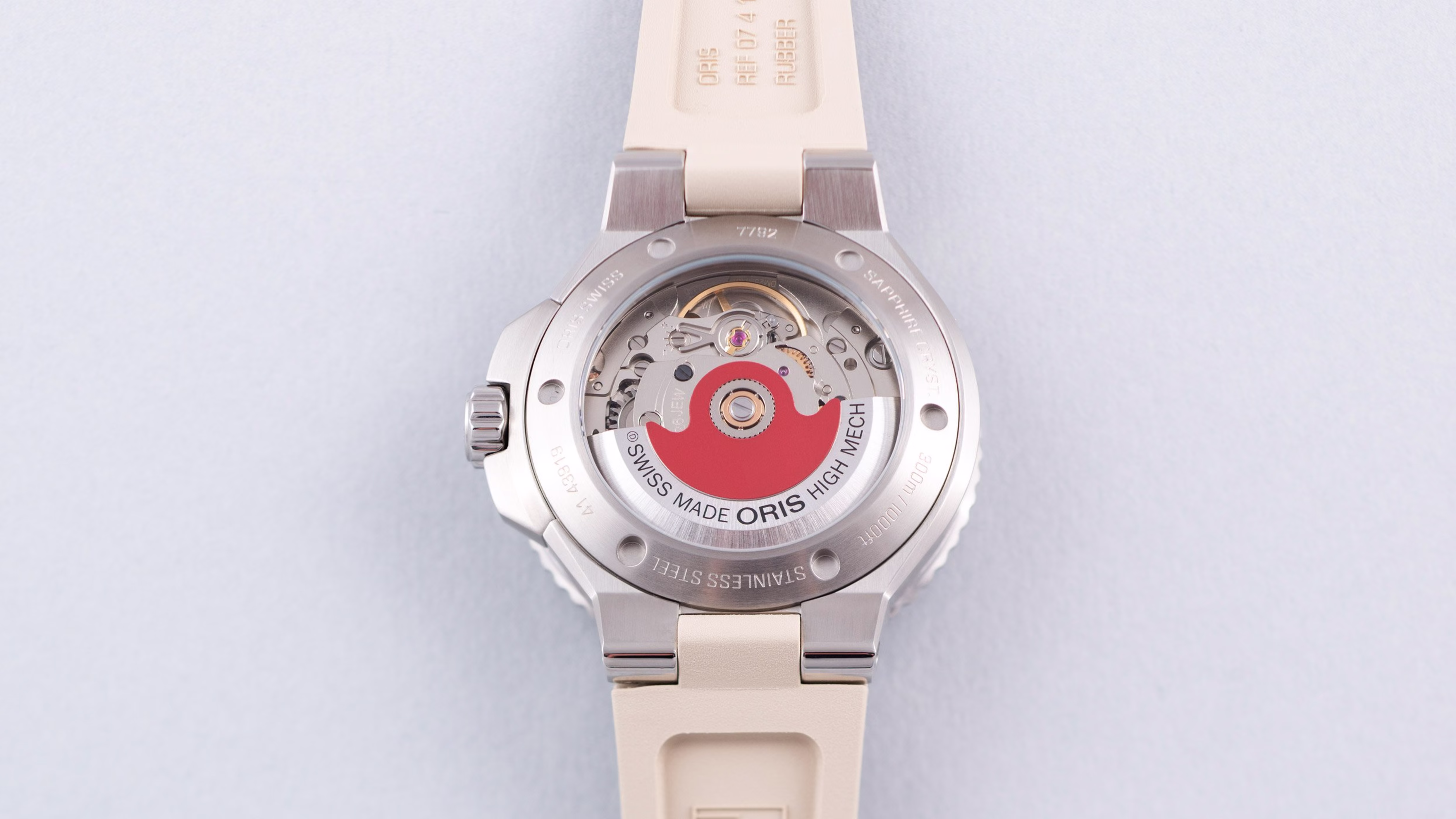 Oris Aquis Date Diamonds 36,5mm Kautschukband Damenuhr 01 733 7792 4956-07 4 19 61FC