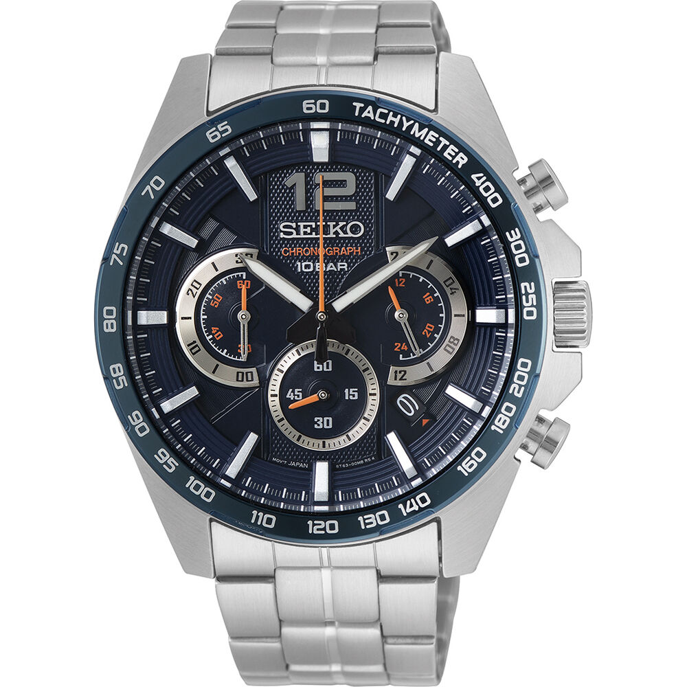 Seiko Herrenuhr Chronograph SSB345P1