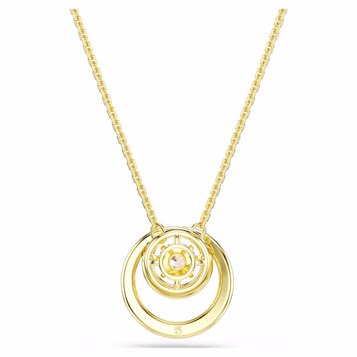 Swarovski  Hyperbola Anhänger Rundschliff, Weiß, Goldlegierungsschicht