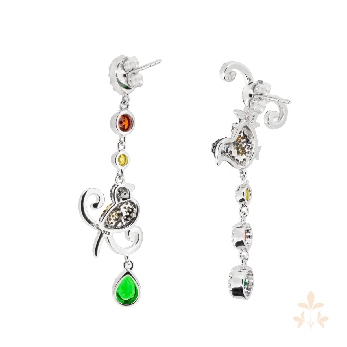 Back then Nighti Bird of Paradise Earrings SZA-2990-108