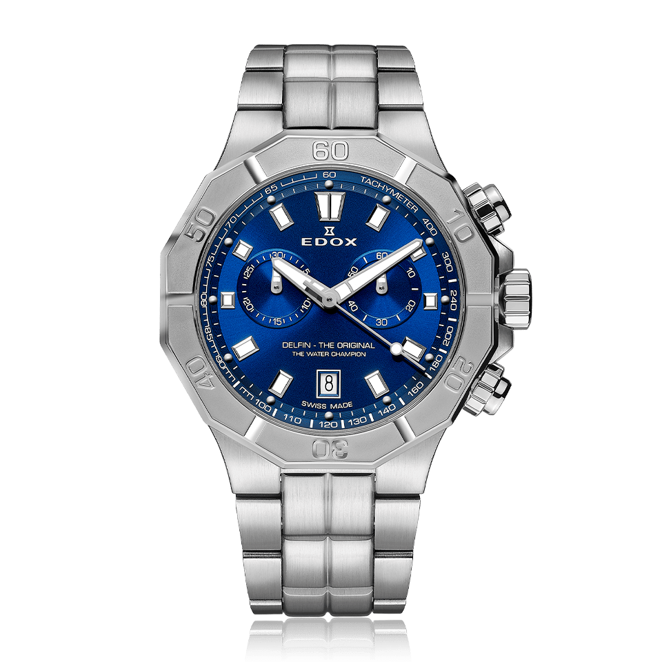 10113-3M-BUIN Edox Delfin The Original Chronograph Men's Watch 10113 3M BUIN