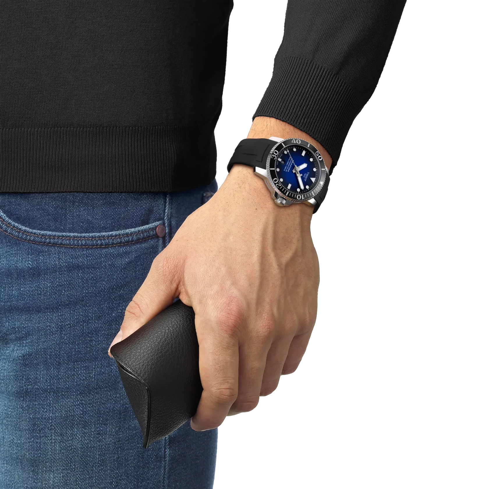 Tissot Seastar 1000 43mm, Automatikwerk, bis zu 80 Stunden Gangreserve, 30ATM Herrenuhr T120.907.17.041.00