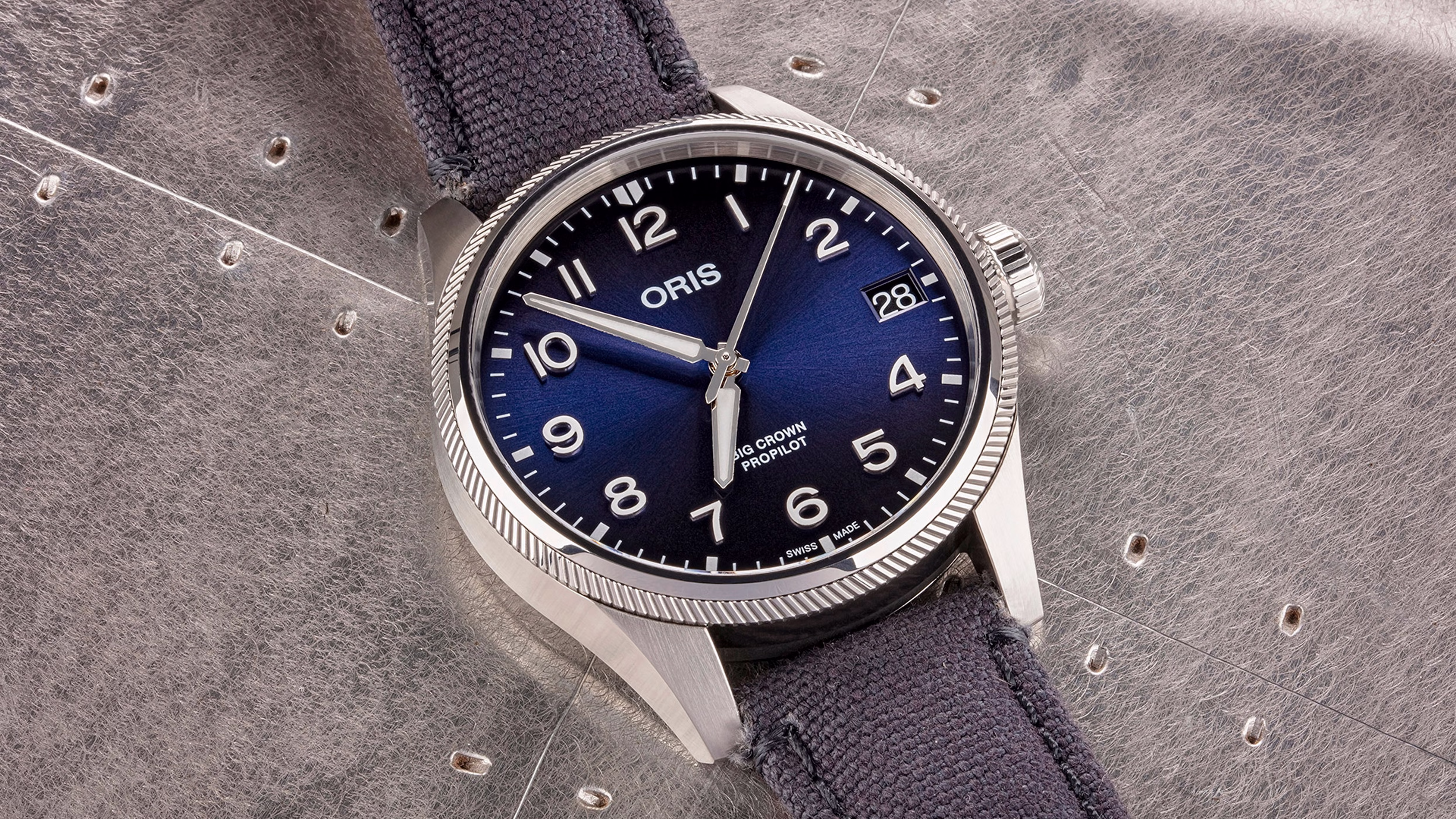 Oris Big Crown ProPilot Big Date 41mm, textile strap, 38-hour power reserve, automatic men's watch 01 751 7761 4065-07 3 20 05LC