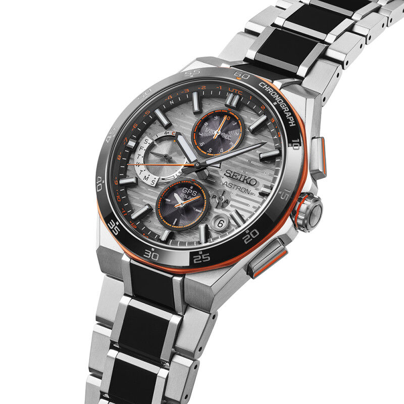 Seiko Astron GPS Solar Dual Time Chronograph Limited Edition Herrenuhr SSH183J1