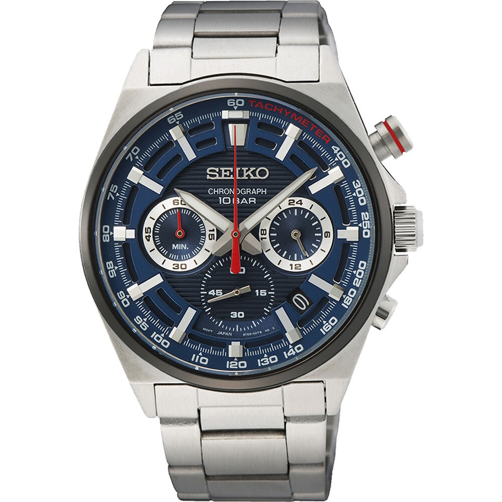 Seiko Chronograph Quartz SSB407P1 Men's Watch