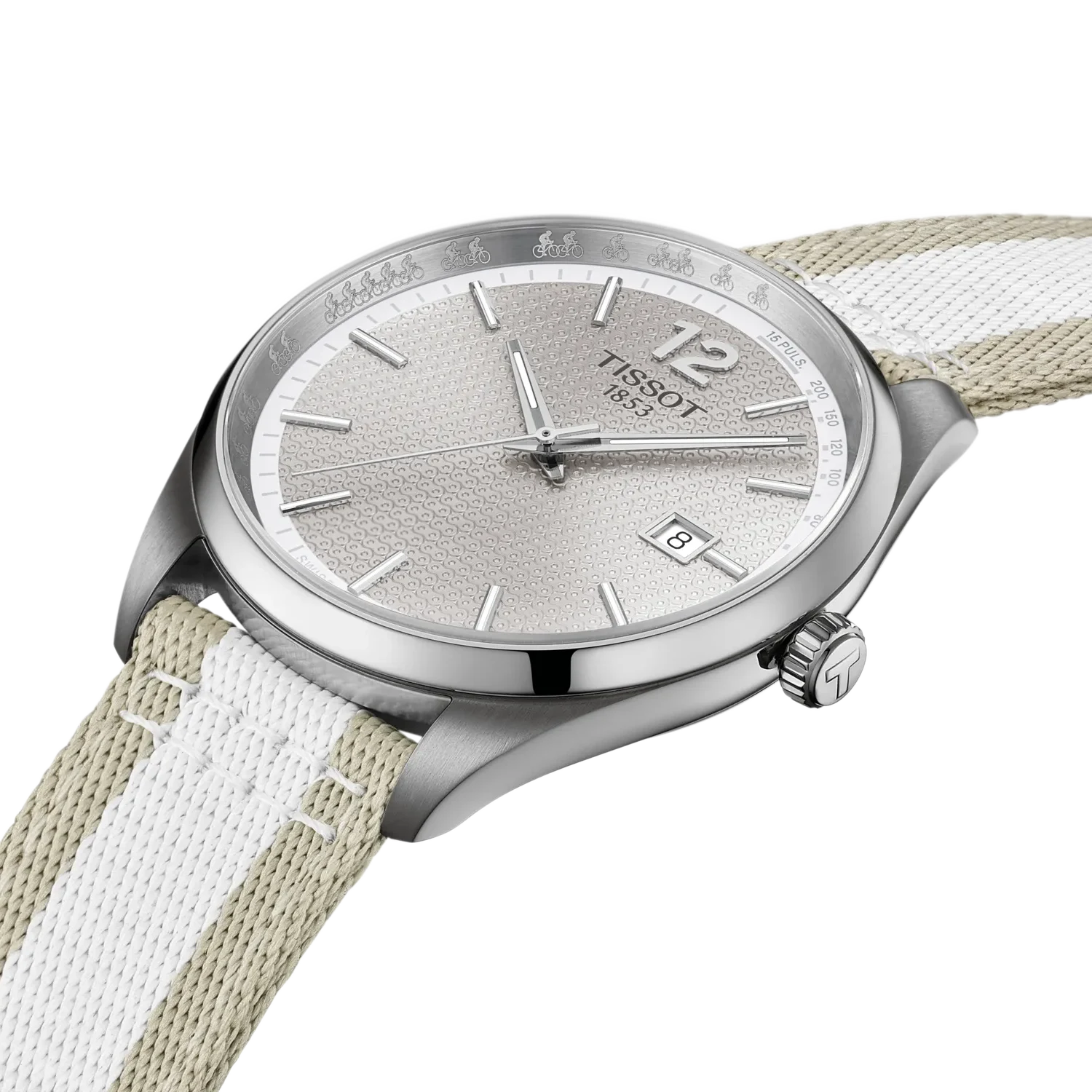 Tissot PR 100 40mm Textilband mit Dornschließe, Quarzwerk Herrenuhr T150.410.17.037.00