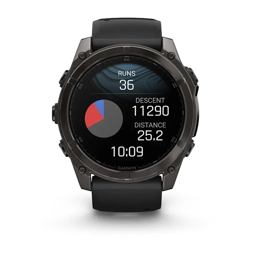 Garmin fēnix® 8 - 51 mm AMOLED Sapphire Schwarz/Carbongrau Titan DLC 010-02905-21