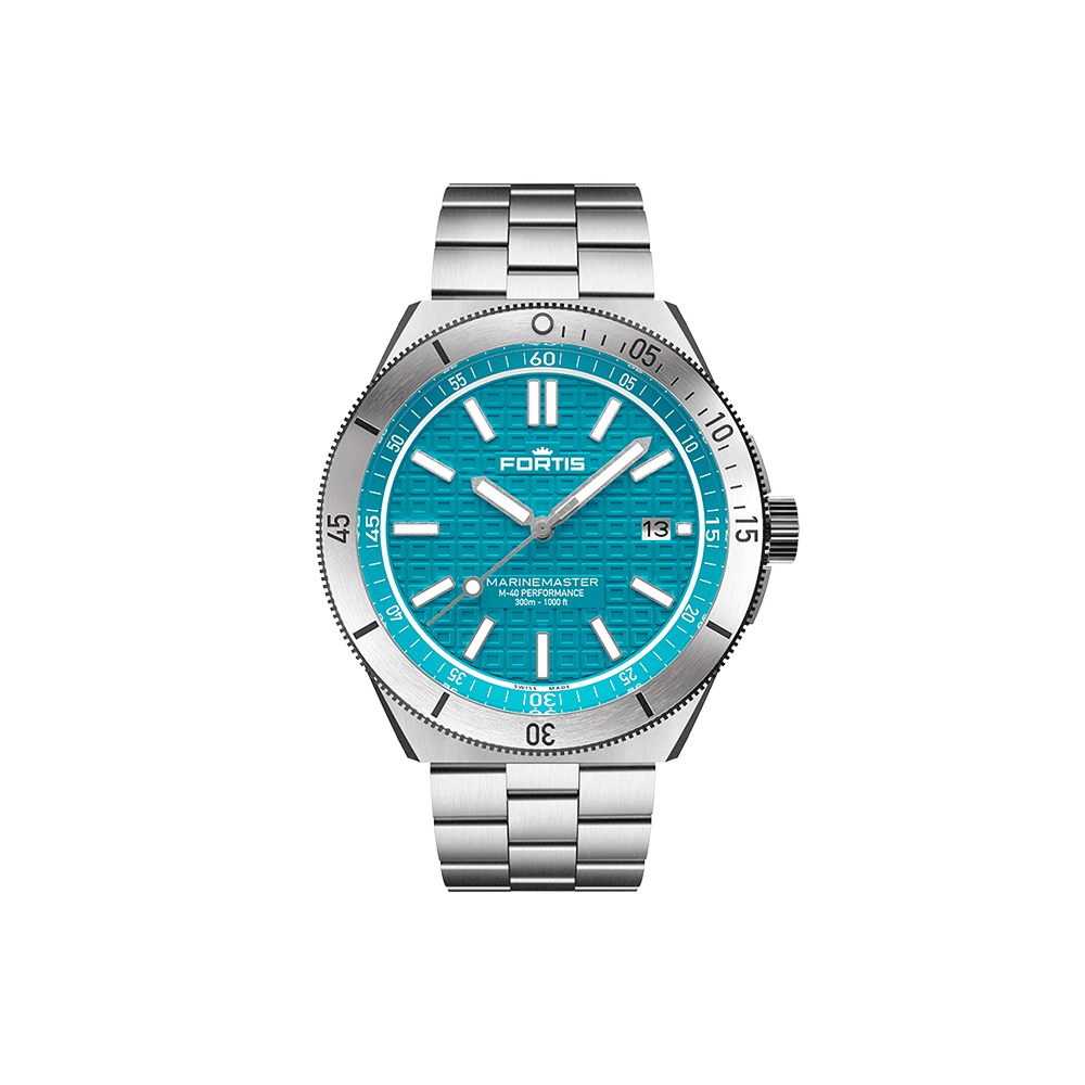 m40_serenity_Blue_BB_Scale Fortis Marinemaster M-40 Serenity Blue Men's Watch F8120004