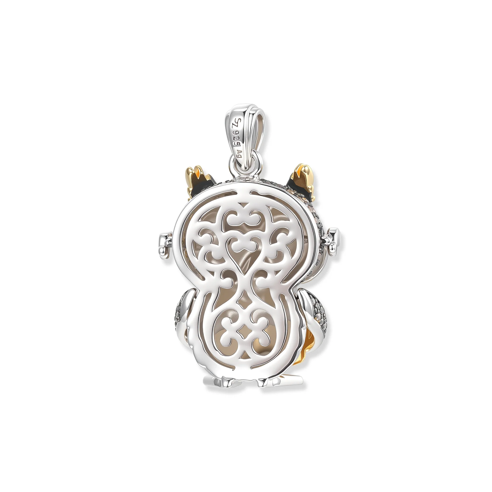At the time, Dr. Darwin's Owl Pendant, Bicolor Masterpiece of the limited series Roxy and the Friends, Limited Edition