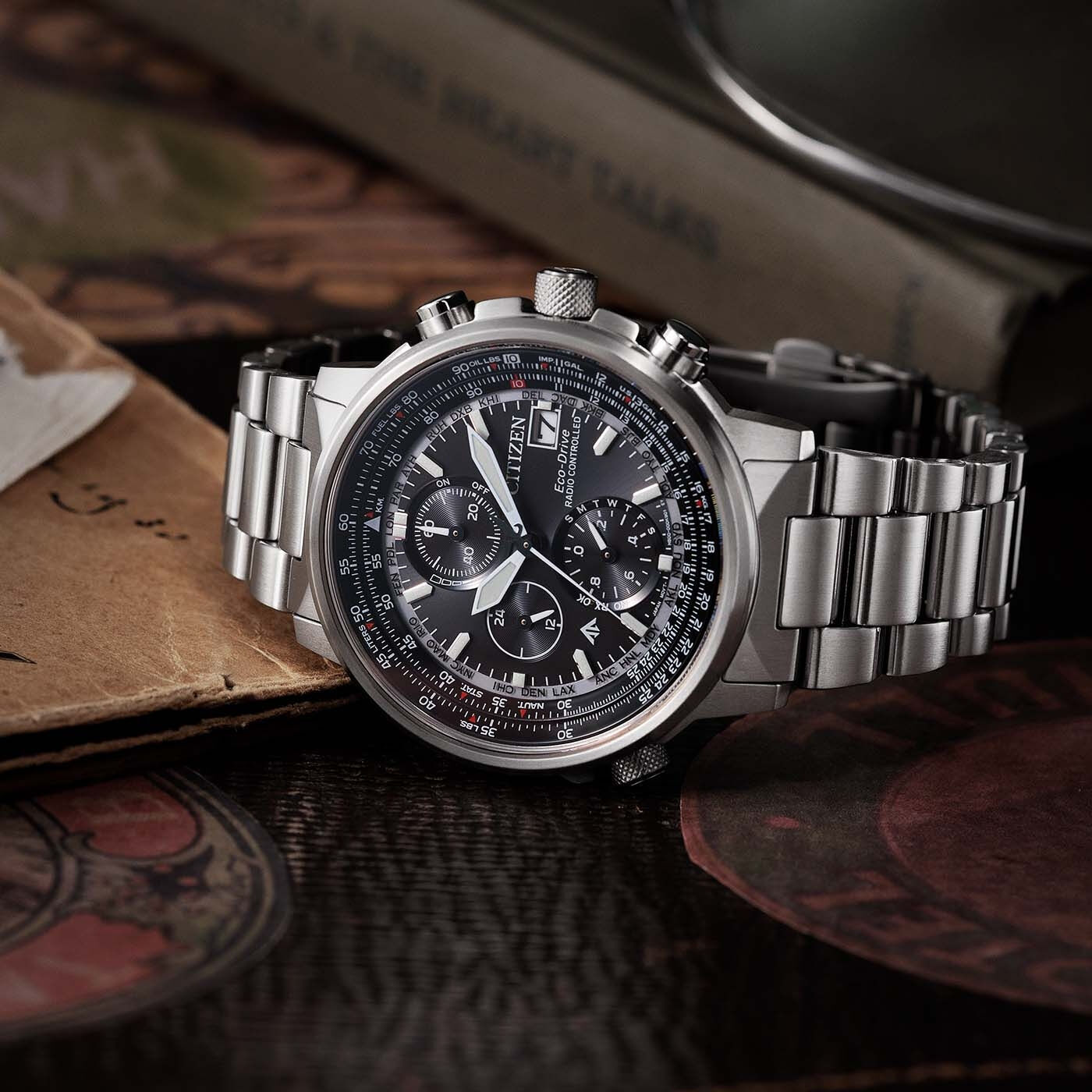 Citizen Promaster Sky Pilot Chronograph Men's Watch AT8300-58E