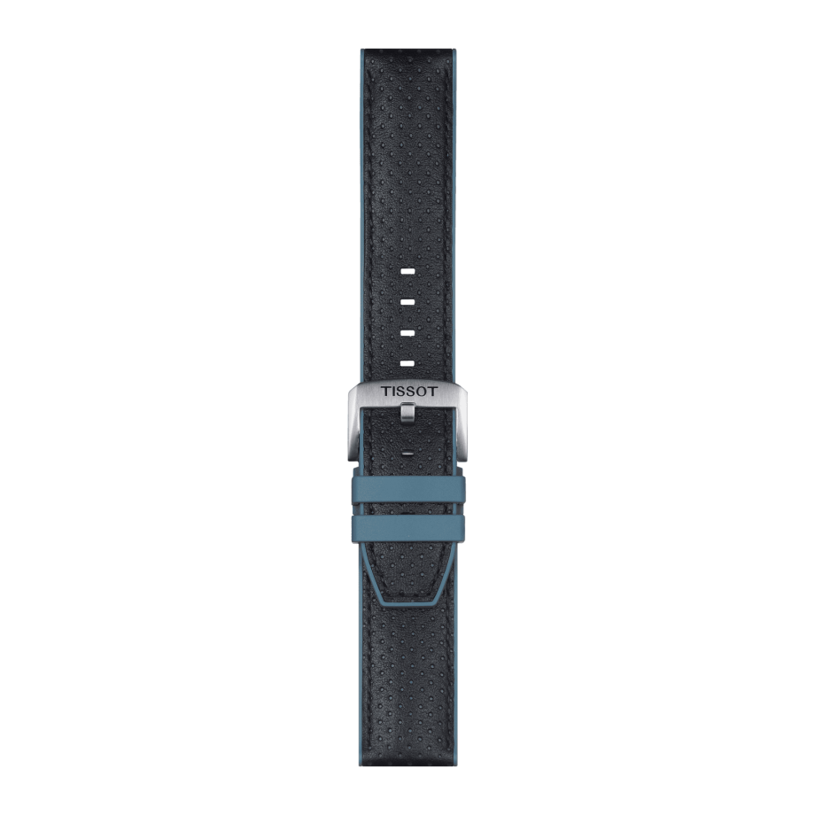 Tissot replacement strap black leather