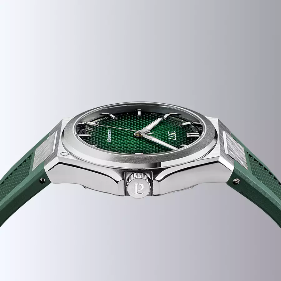 1977 ARSENE Automatique, 41 MM, Cadran Vert, Bracelet Caoutchouc FKM Vert Men's Watch 1977P02177