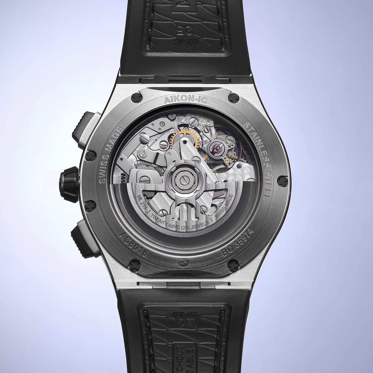 Maurice Lacroix AIKONIC AUTOMATIC CHRONOGRAPH SKELETON men's watch AC8018-SSL20-030-2