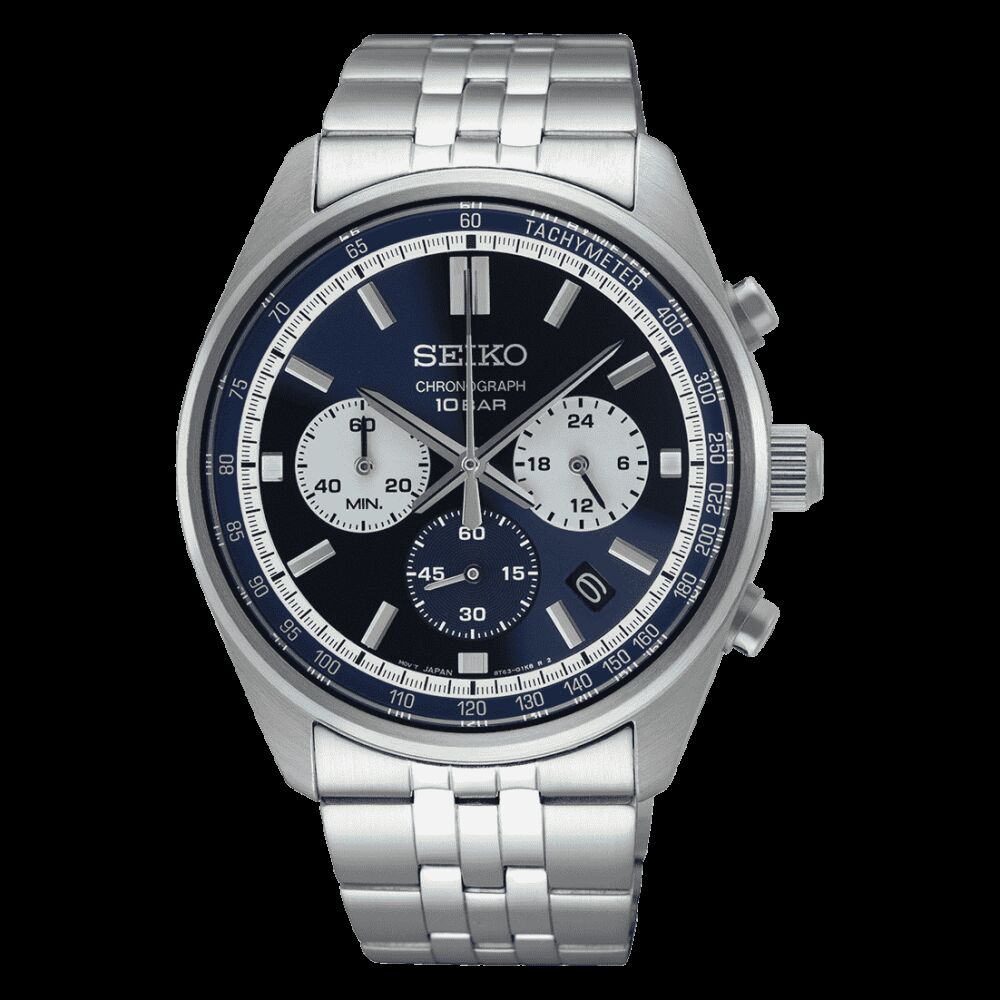 manner-sport-uhr-quarzsolar-zifferblatt-stahl-3 Seiko Sport Chronograph Men's Watch SSB427P1