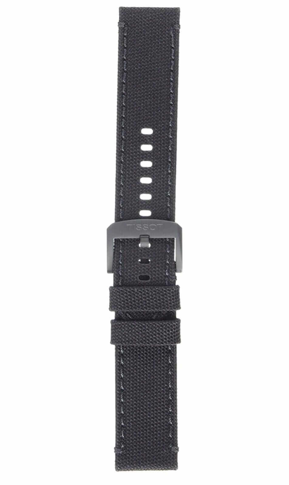 Tissot replacement bracelet textile black 22 mm T604.044.936