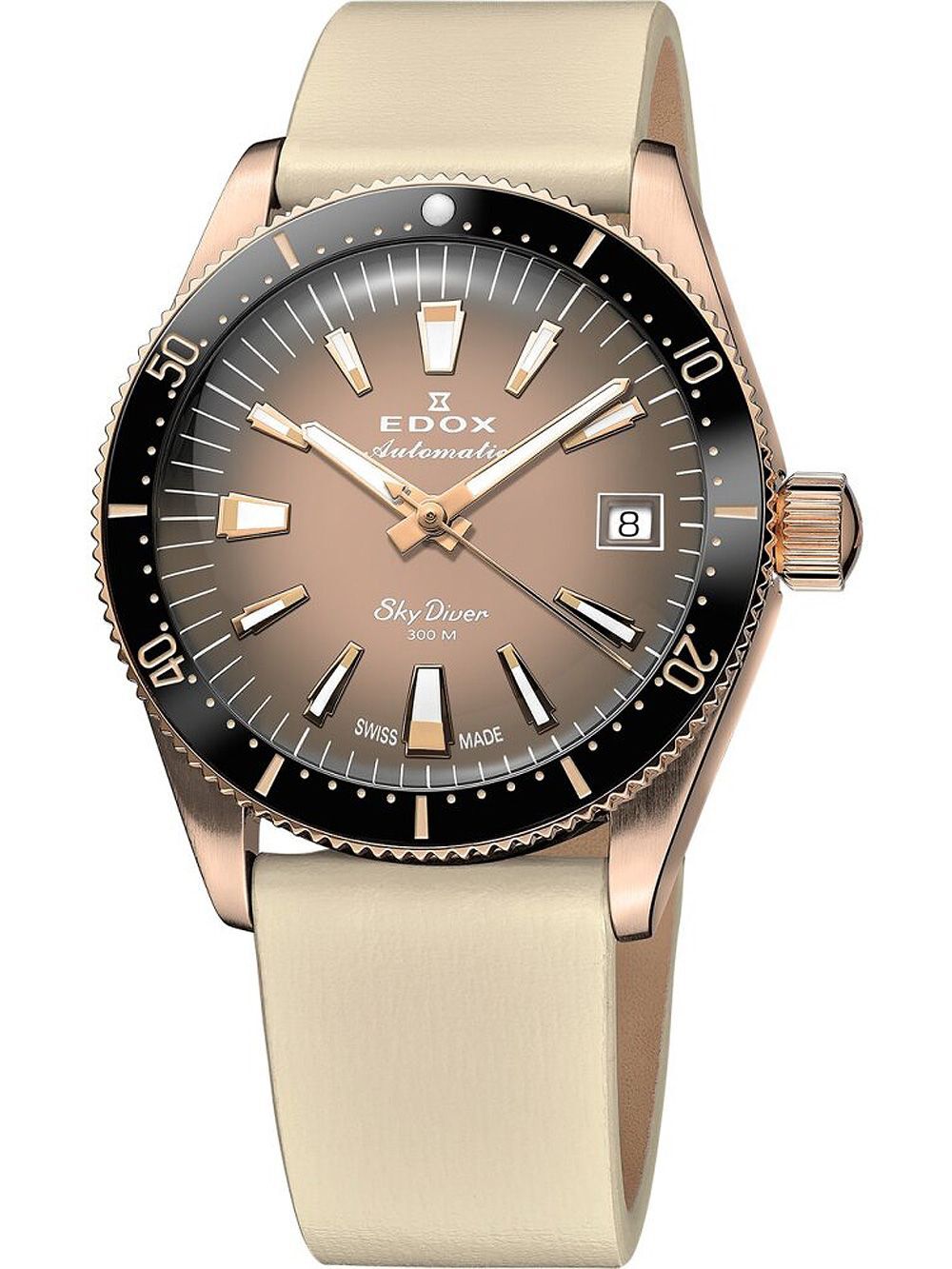 80131-37rnc-vdbei_front Edox SkyDiver 38 Date Automatic Limited Edition Unisex Watch 80131 37RNC VDBEI