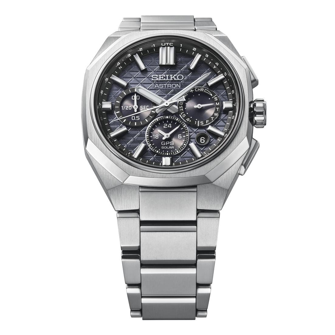 Seiko ASTRON Automatik 3 Zeiger 43mm, Titan, Faltschließe mit Feinverstellung Herrenuhr HAB002J1