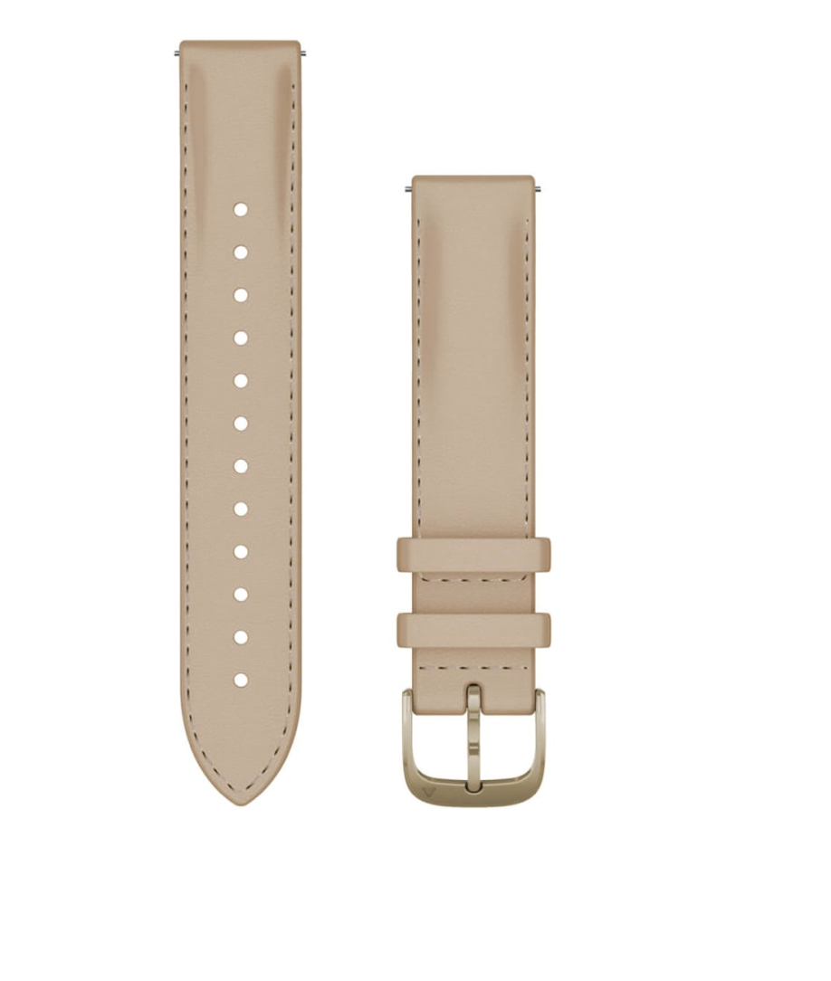 Garmin Ersatzarmband (Schnellwechsel-System) Leder beige