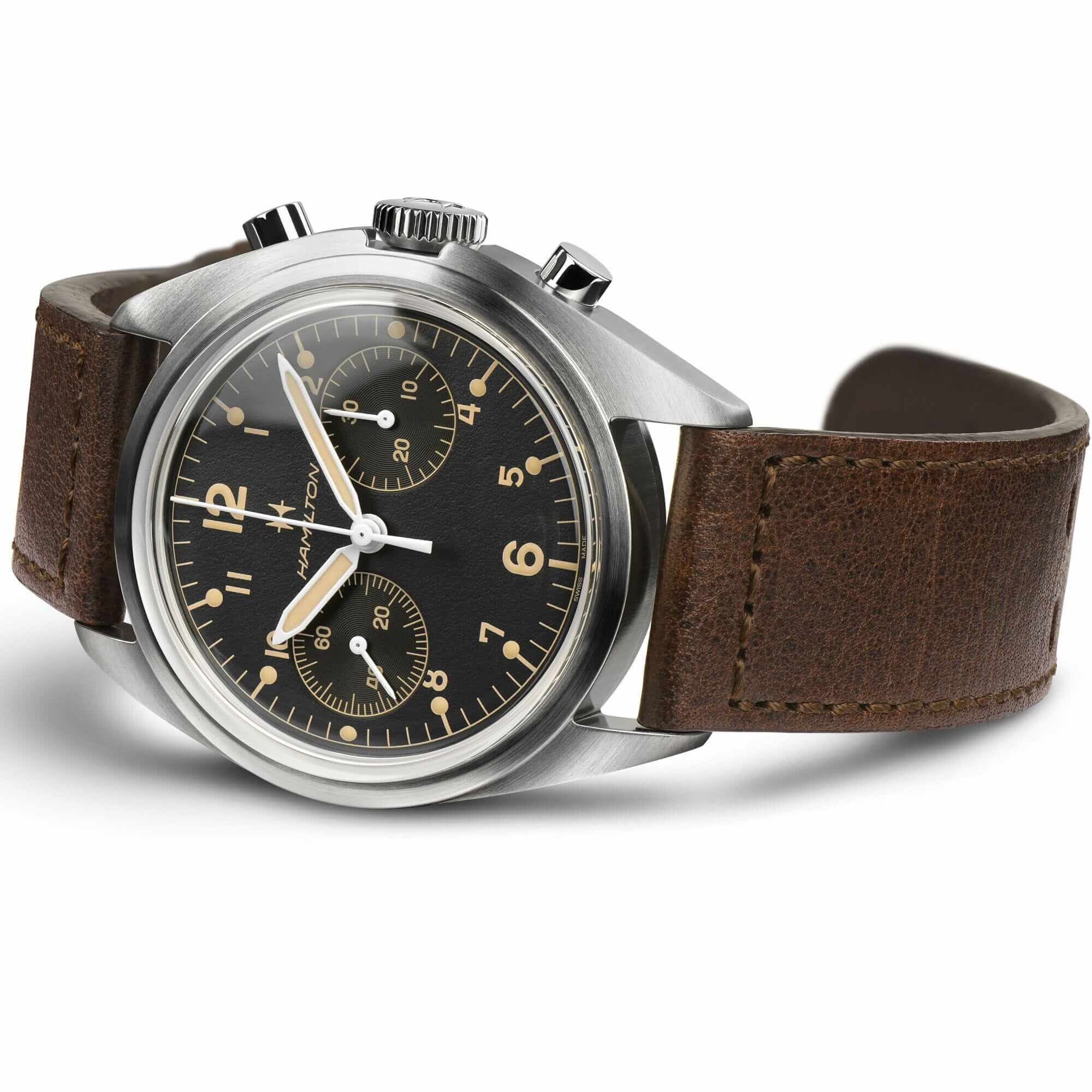 Hamilton Khaki Pilot Pioneer Mechanical Chrono H76409530 Herrenuhr