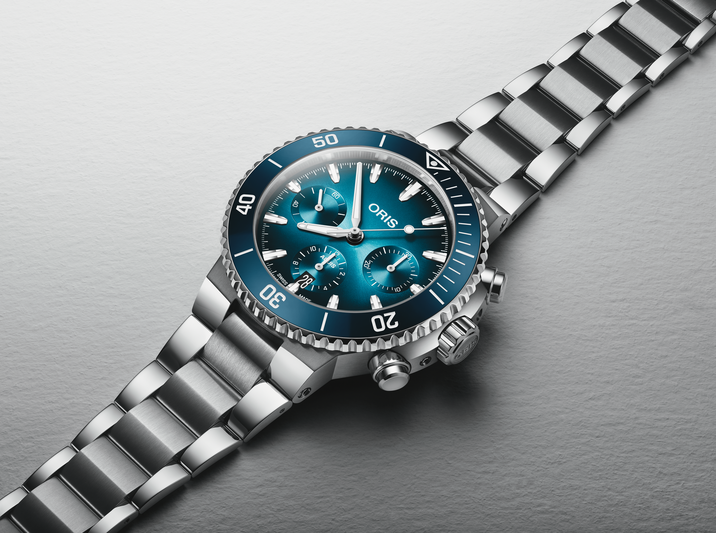 Oris Aquis Chronograph Automatik Herrenuhr , 01 771 7793 4155-07 8 23 01PEB